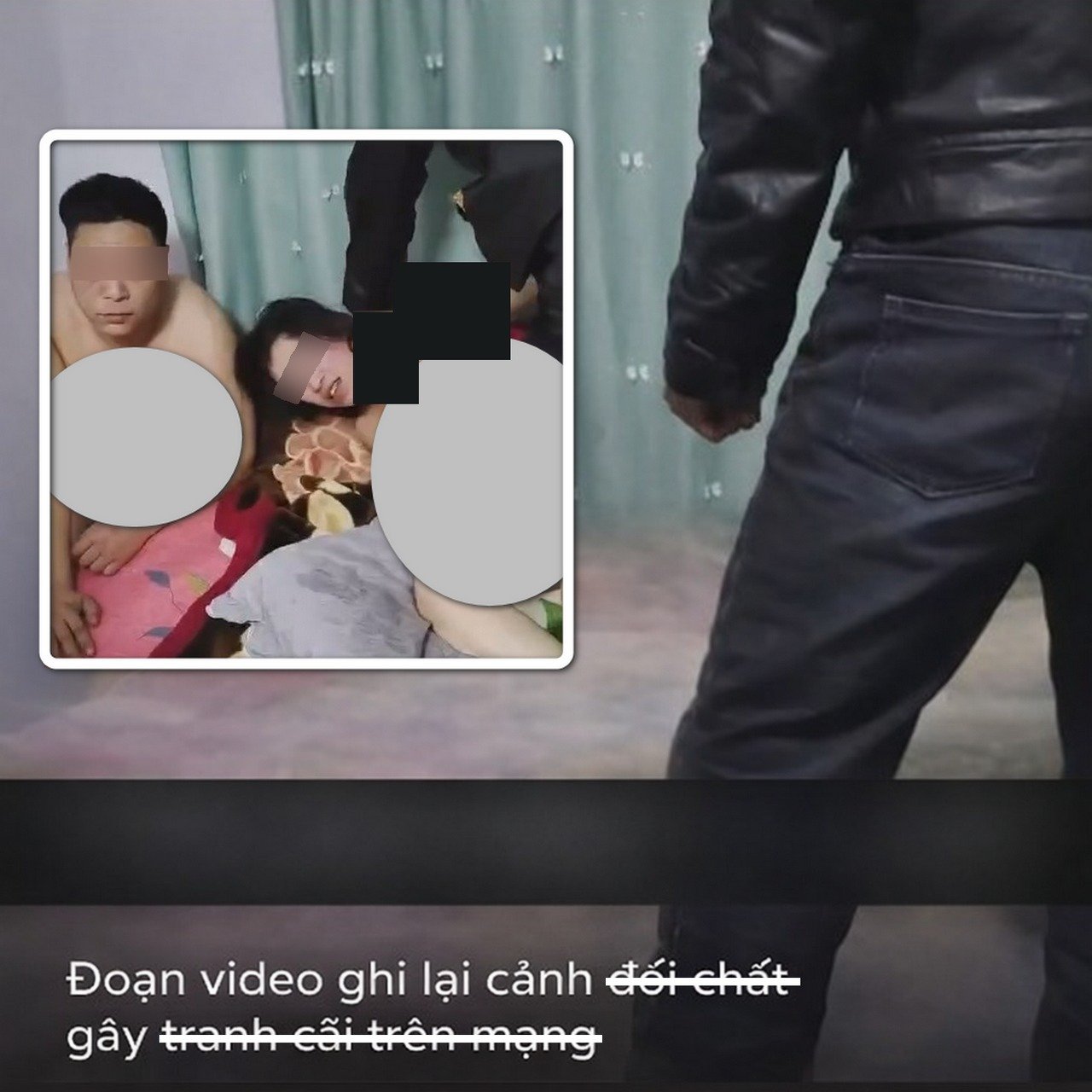 Người chồng phát hiện vợ ở cùng người đàn ông lạ trong phòng riêng